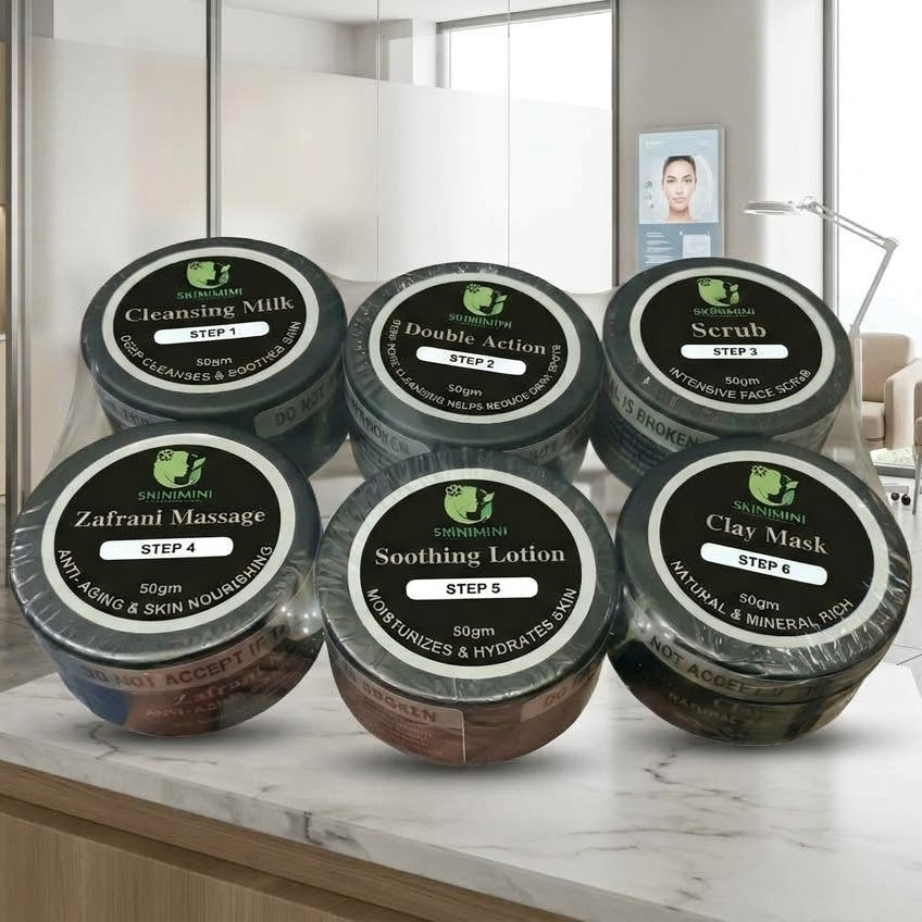 Facial Package 6 Jars Pack for Face , Hands & Feet Care